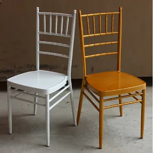 Chaise Chiavari en or bon marché pour les événements, vente en gros de meubles d'hôtel, banquet, restaurant, salle à manger, jardin, design empilable, chaise de mariage - Product Image 1