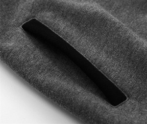 Women's Oblique Full Zip-up Casual <strong>Hoodie</strong> Jacket Coat Asymmetric Neoprene <strong>Hoodie</strong> 77% <strong>Polyester</strong>/23% Cotton - Product Image 6