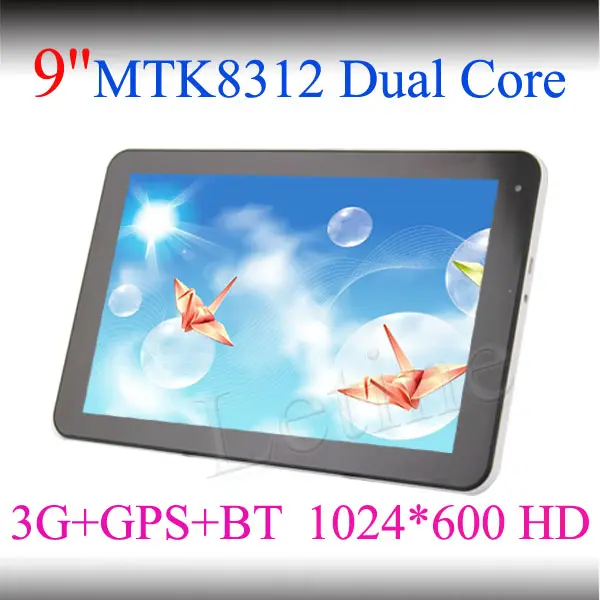 9 pouces tablet pc tablet pc dual core android mtk8312, double caméra 3g+gps+bt, shenzhen usine mi