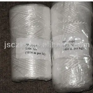 colorful pp split film twine 1 or 3 ply pp split twine rope