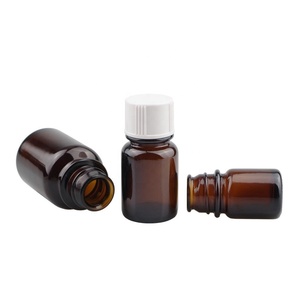 Hổ phách Glass chuông Miệng sừng miệng chai y tế hóa chất chai hương vị bột thuốc thử huyết thanh container với Bakelite cap - Product Image 3