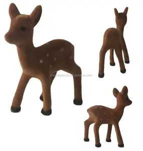 Rusa plastik miniatur mainan hewan