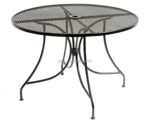 <span class=keywords><strong>Mesa</strong></span> redonda de comedor y sillas de Metal, muebles de exterior, balcón - Product Image 1