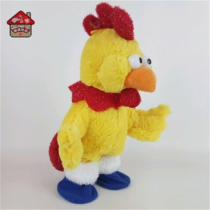 Movimento giallo gallo giocattolo elettronico peluche animale giocattolo danza e canto - Product Image 4