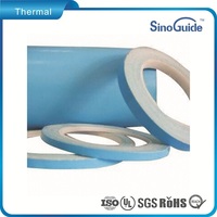 Feuille d'isolation thermiquement conductrice double face pour bandes LED haute puissance, voitures électriques, batteries de véhicules électriques, applications haute tension