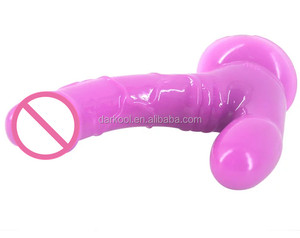 Bâton de massage réaliste à double tête avec ventouse, faux pénis - Product Image 6