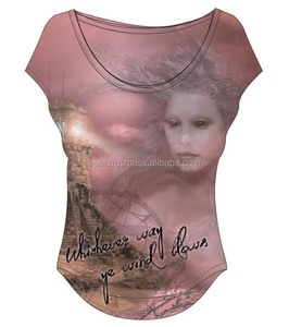 OEM personalizado señoras sublimación camiseta fabricante Pakistán - Product Image 1