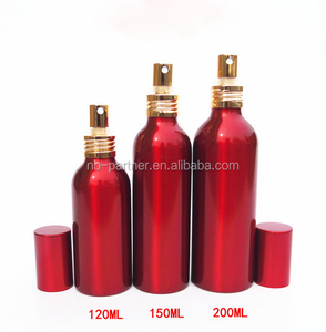 Ücretsiz örnekleri beyaz altın kırmızı 30 ml 50 ml 100 ml atomize alüminyum şişe parfüm veya cilt bakımı ambalaj için