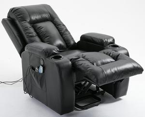 Sillón <span class=keywords><strong>reclinable</strong></span> eléctrico <span class=keywords><strong>de</strong></span> cuero para ancianos, silla <span class=keywords><strong>reclinable</strong></span> con carga USB para teléfono, masaje <span class=keywords><strong>de</strong></span> 8 puntos y elevador <span class=keywords><strong>de</strong></span> calor - Product Image 4