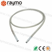 3pin conector 90 grados adaptador de conector con Cable Asamblea Rs232 D-tap Usb Rg58 Rg59