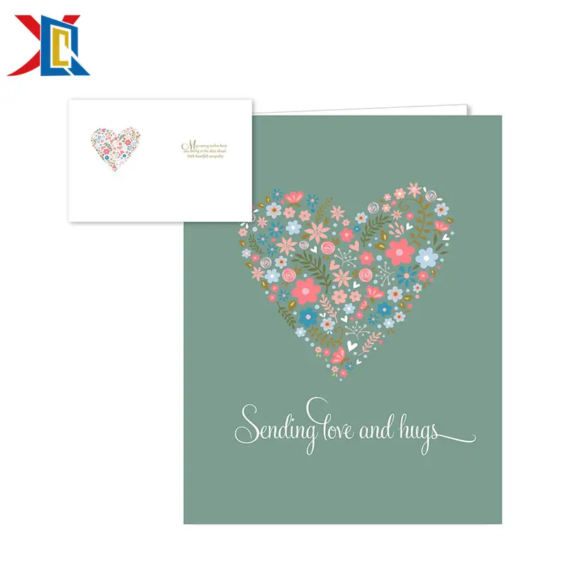Heartfelt Sympathy in Your Love Paper Custom Greeting Card Creative