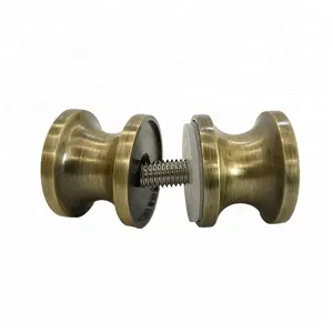 Contemporary Style Antique Brass Finish Double-Sided Shower Door Knobs TH-0242-B-AB