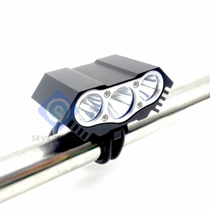 3 LED Xe Đạp ánh sáng 2000 Lumens 3 chế độ LED đi xe đạp ánh sáng phía trước xe đạp ánh sáng đèn pin + Pin + Sạc - Product Image 5