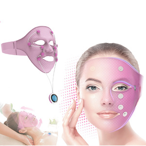 Aparelho massageador de beleza facial, cuidados com o rosto, silicone 3d, vibração magnética, massagem facial anti-rugas, firme