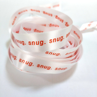 Custom nastro di raso di stampa, bianco rotolo di nastro di raso con logo