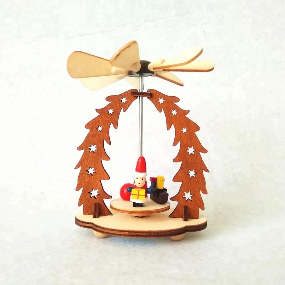 Wooden handicraft german Christmas pyramid decorations