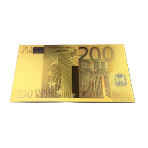 Personnaliser Acceptable Nouveaux Produits 5/<span class=keywords><strong>20</strong></span>/100 <span class=keywords><strong>Euro</strong></span> Feuille D'or Pur Plaqué Billets - Product Image 4