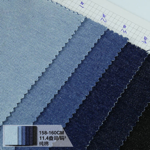 11.4 oz fabricants d'approvisionnement 100% coton 10*7 sergé lavé denim <span class=keywords><strong>tissu</strong></span> - Product Image 3