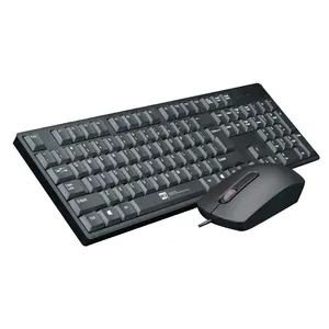 R8 silencioso padrão ofcinco teclado com fio e mouse combinação para computador