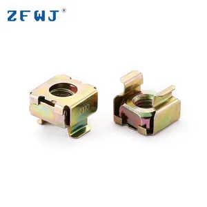 Nuts Wholesale M10 Furniture Galvanized Square Weld Clips Mount Cage Nuts