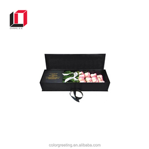 Hộp Giấy Hoa Hồng Hình Chữ Nhật Màu Đen Làm Theo Yêu Cầu Của Nhà Máy - Product Image 4