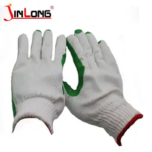 Cotton Thick Rubber Gloves Film Palm Rubber Laminated Film Latex Rubber Coated Gloves