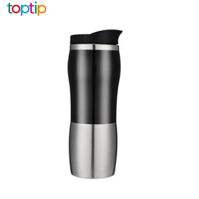 Insulated Stainless Steel coffee tumbler shaker, Car travelling drinked cups