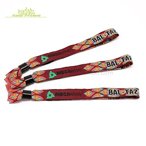 2024 2025 OEM ODM China Wholesale <strong>Supplier</strong> Custom Woven Loop Lock <strong>Fabric</strong> <strong>Wristbands</strong>
