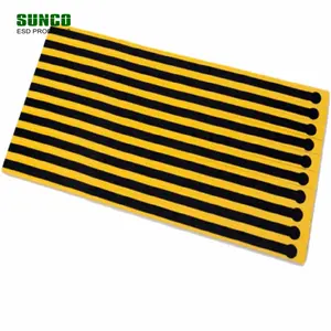 Yellow/ Black Disposable ESD Heel Grounder for personal Antistatic Discharge protection