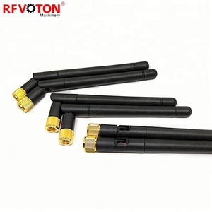 Đồng Thau <span class=keywords><strong>SMA</strong></span> Nam Góc Phải 2.4 Gam GSM GPS Omni Wifi Antenna <span class=keywords><strong>SMA</strong></span> Cao Su Rod Antenna - Product Image 5