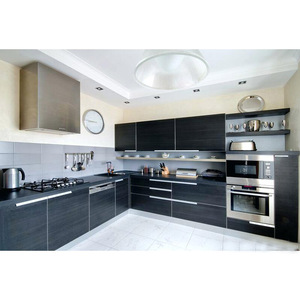 Sang trọng phẳng phía trước tủ bếp đơn giản cài đặt Laminate nhựa nhân tạo đá cẩm thạch bàn MDF vòi ngăn kéo giỏ - Product Image 5