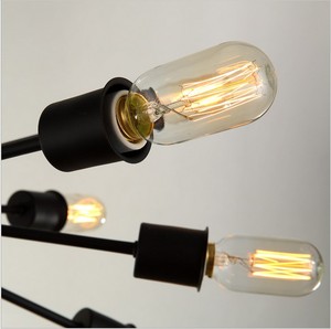 Moderno <span class=keywords><strong>restaurante</strong></span> bar counter arte satélite negro araña industrial metal bola colgante de <span class=keywords><strong>la</strong></span> lámpara/luz/lámpara - Product Image 5