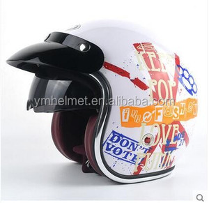 Mũ Bảo Hiểm Xe Máy YM-629, Mũ Bảo Hiểm Harley Xe Máy Cổ Điển Hở Mặt Dịch Vụ OEM DOT ECE - Product Image 3