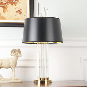 Simig प्रकाश अमेरिकी शैली ग्लास टेबल लैंप कमरे में रहने वाले के लिए रचनात्मक सरल काले lampe डे तालिका पढ़ने का नेतृत्व किया - Product Image 2