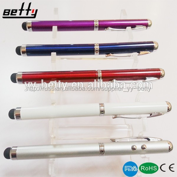 4 в 1 свет лазерная указка с сенсорным шариковая ручка