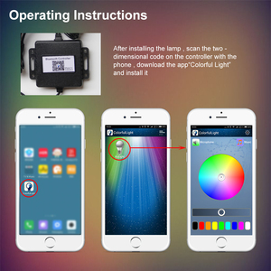 Auto Sistema di Illuminazione APP di Controllo A Caccia di Danza di Colore <span class=keywords><strong>RGB</strong></span> <span class=keywords><strong>Halo</strong></span> Anello di 4 Pollici DRL Della Luce di Nebbia Rotonda 7 Pollici A LED faro