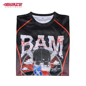Op Maat Gemaakte Heren Polyester Sublimatie Honkbal Jersey Gestreepte Softbal Shirts - Product Image 5