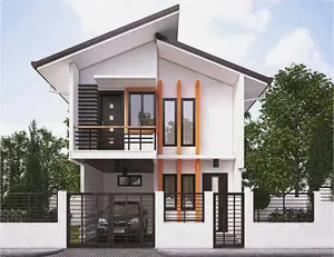 Rumah Prefab Mewah Modern 2018 Murah, Rumah Pabrikan 3 Kamar Tidur Perakitan Mudah 100m2 dengan CE