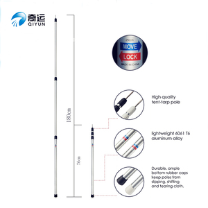QIYUN 3 sezione 230 CENTIMETRI telescopico In Alluminio Tubo di Tubi Leggero tenda palo Telescopico <span class=keywords><strong>campeggio</strong></span> palo Della Tenda - Product Image 3