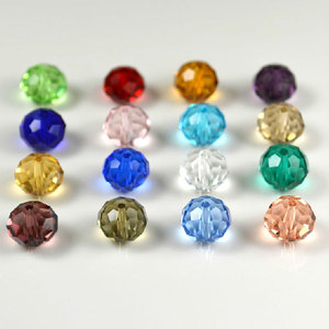 2023 vendita calda sfaccettata perline di cristallo rondelle per la creazione di gioielli - Product Image 3