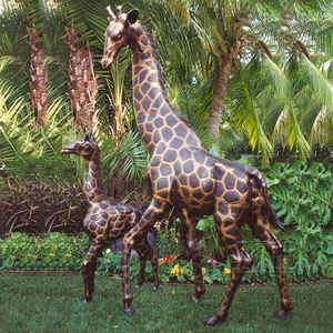 Al aire libre jardín ornamento cobre estatua de jirafa - Product Image 6