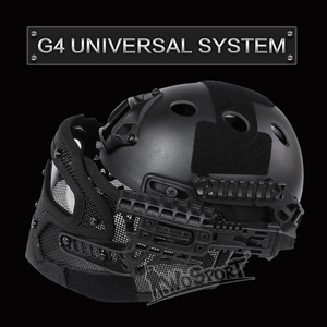 Nuevo material ABS tactical camo rápida máscara de cara completa bicicleta casco con gafas - Product Image 5