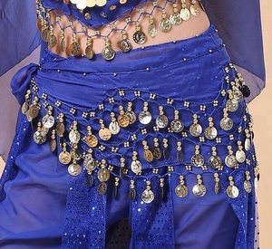 <span class=keywords><strong>Danse</strong></span> du ventre 3 rangées hanche écharpe or argent pièce ceinture jupe Wrap chaîne <span class=keywords><strong>danse</strong></span> Costume en mousseline de soie <span class=keywords><strong>danse</strong></span> du ventre hanche ceintures - Product Image 6
