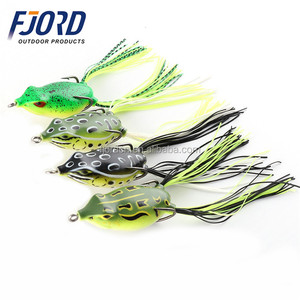 FJORD Factory Oem 40mm/55mm/60mm/65mm fatto a mano galleggiante in plastica morbida rana esca in PVC per la pesca del <span class=keywords><strong>luccio</strong></span> nel fiume lago diretto cina - Product Image 2