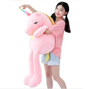 Mainan Boneka Hewan Unicorn Besar Lembut Baru Hadiah Anak Perempuan Mainan Bantal Sofa Bantal Dekorasi Rumah