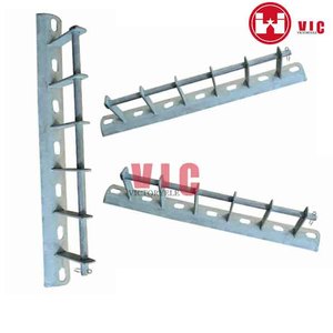 Accessoires électriques galvanisé à chaud, 2 pièces, support secondaire