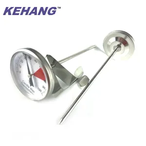 Pan Clip included 1.75'' Large Dial Coffee Milk Cheese Food Kitchen Cooking Thermometer Temperature Gauge