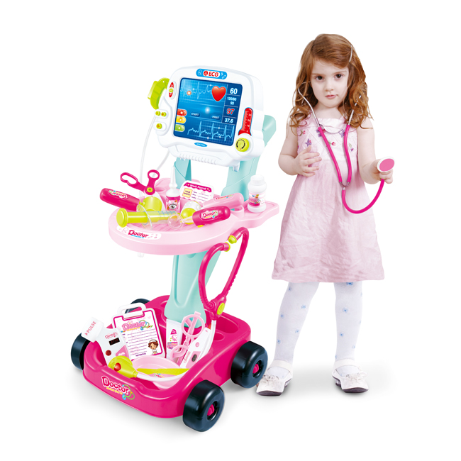 Новые детские игрушки для ролевых врачей, набор инструментов, оптовая продажа, пластиковая докторская корзина, игрушка HC344461