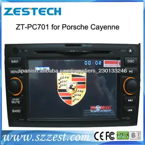 ZESTECH doble din de pantalla táctil del gps del coche para Posche Cayenne con- en la navegación gps bluetooth radio agenda TV