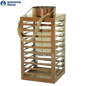 Cobre vela linterna <span class=keywords><strong>para</strong></span> la <span class=keywords><strong>boda</strong></span> y la decoración del partido - Product Image 1